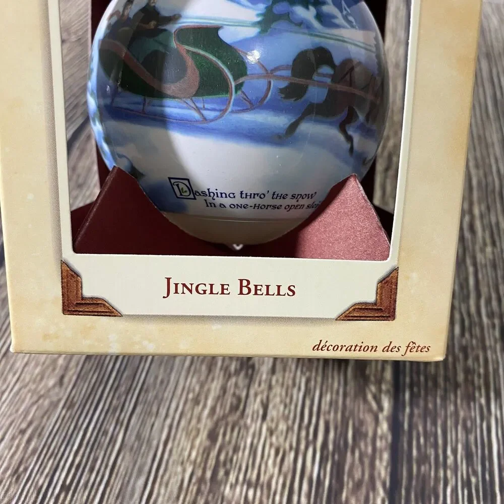 Vtg 2003 Hallmark Keepsake Ornament 'Jingle Bells' Ball Tree Decoration New